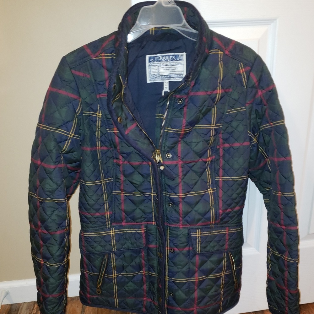 Joules Plaid Quilted Jacket
